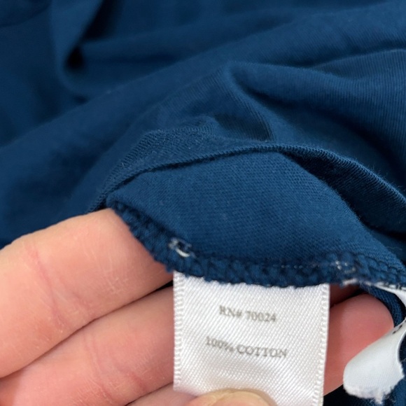 Bobi Blue Fitted Short Sleeve Tee - Picture 3 of 3